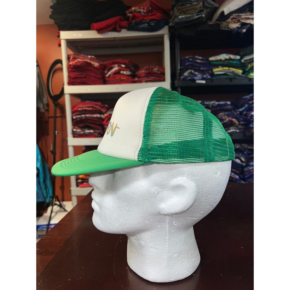 Microsoft Hat Learn Computer White Green Cap Head… - image 3